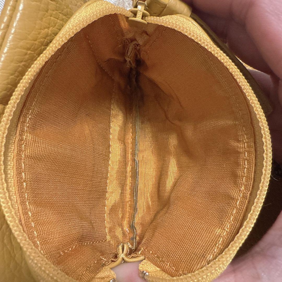 キタムラ　イエロー 二つ折り財布