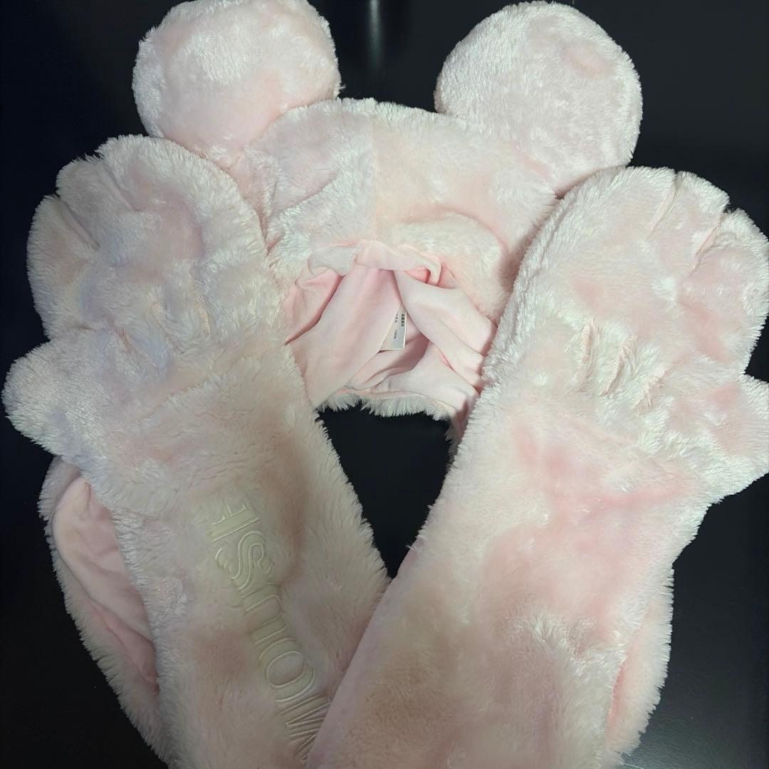 ディズニー ピンク マフラーキャップ