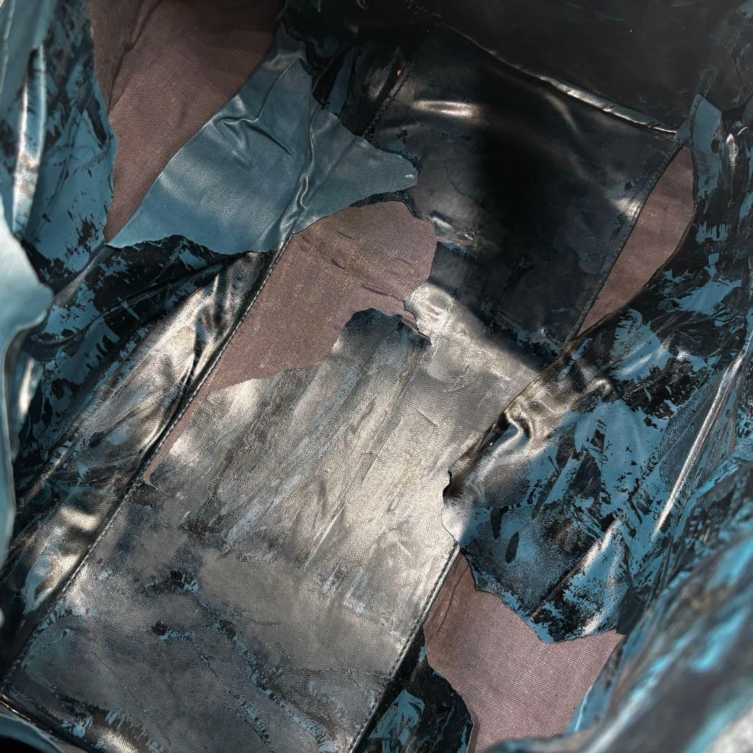 【良品】セリーヌ　ボストンバッグ　マカダム柄　レザー　キャンバス　トラベル　黒