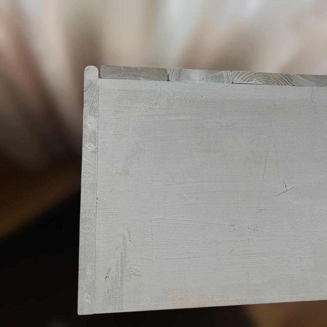 最終価格！アンティーク風に作ったブルーグレーの棚