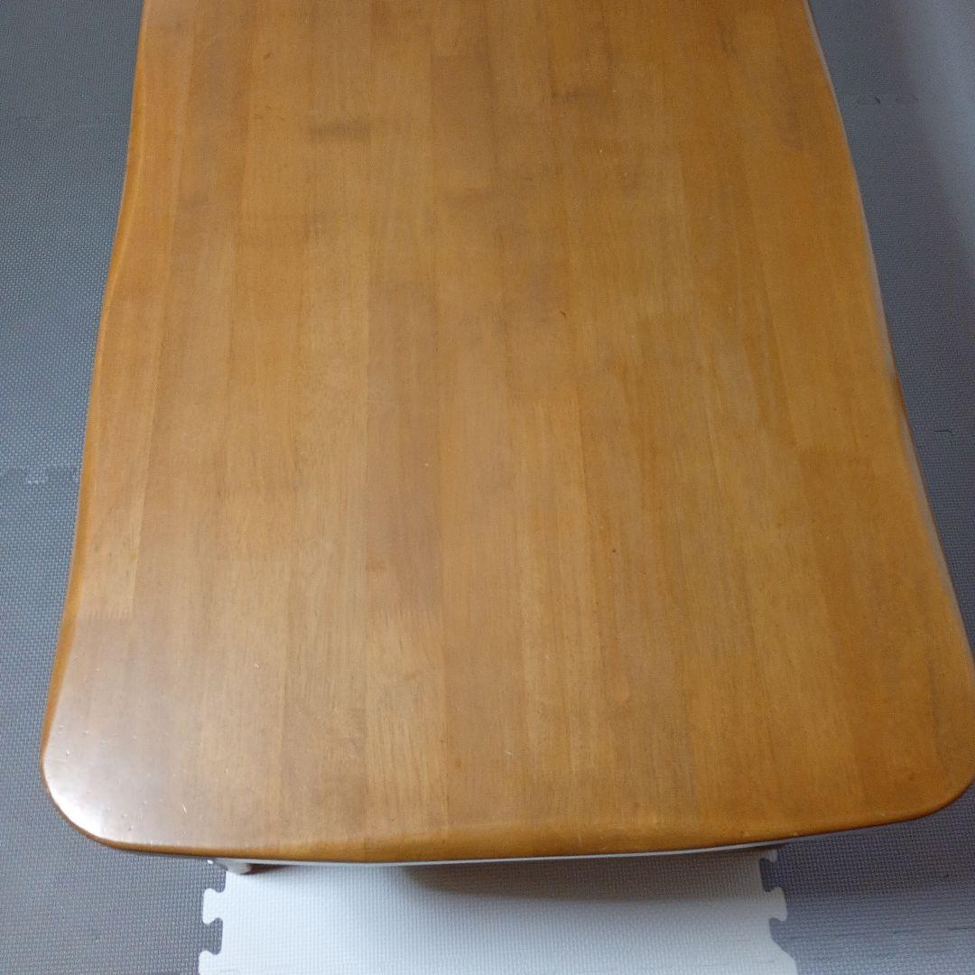 【注記あり良品】カリモク RUSTIC アンティークローテーブル 下棚付き