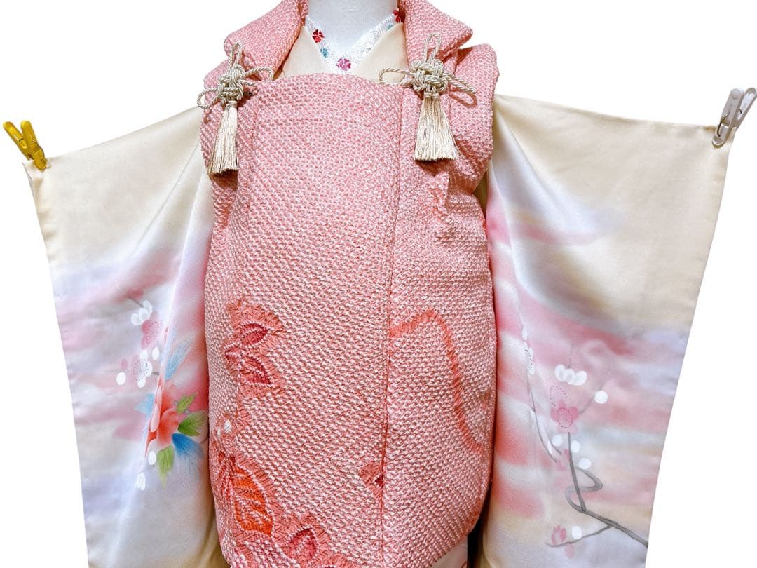 豪華逸品【作家物：寺島節朗】♡七五三　3歳　女の子　フルセット　正絹　ピンク