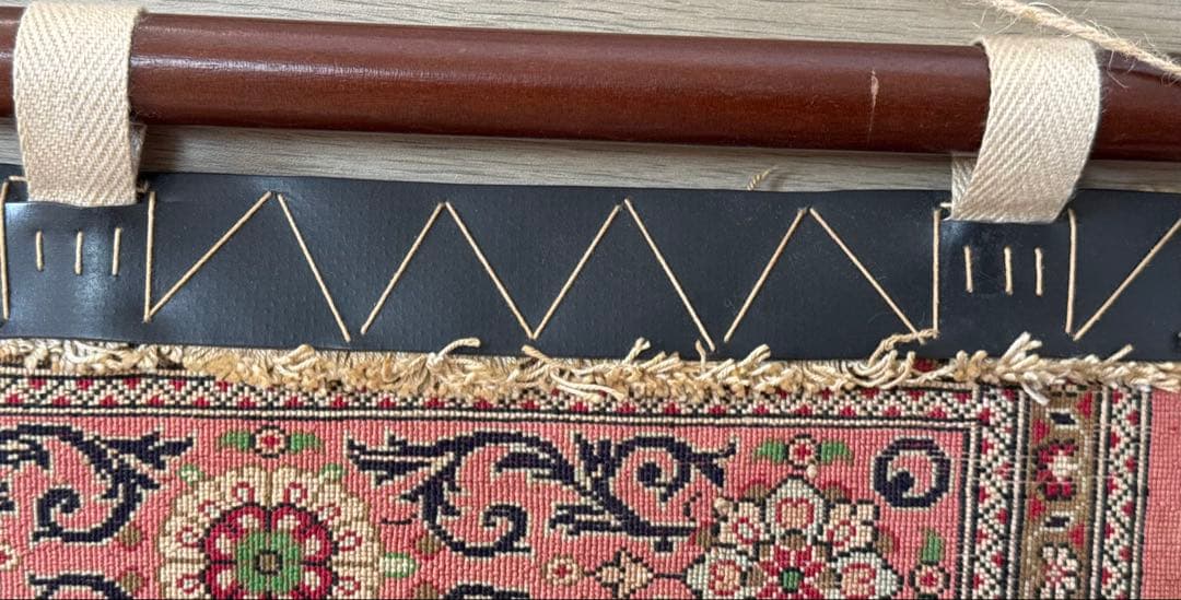 ペルシャ絨毯　クムシルク　80cm×120cm