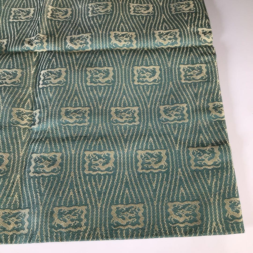 Ｍ４５３　帛紗　『袋師　土田友湖作』『即中斎　箱書』『龍文』『緞子袱紗』　共箱