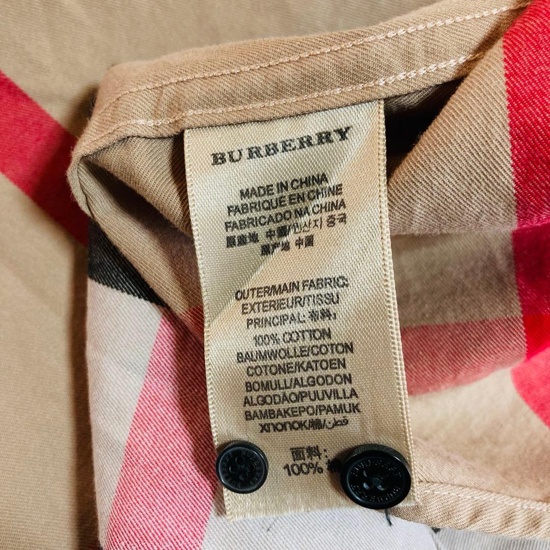 s*I様 BURBERRY BRIT 長袖シャツ ノバチェック 総柄 サイズL