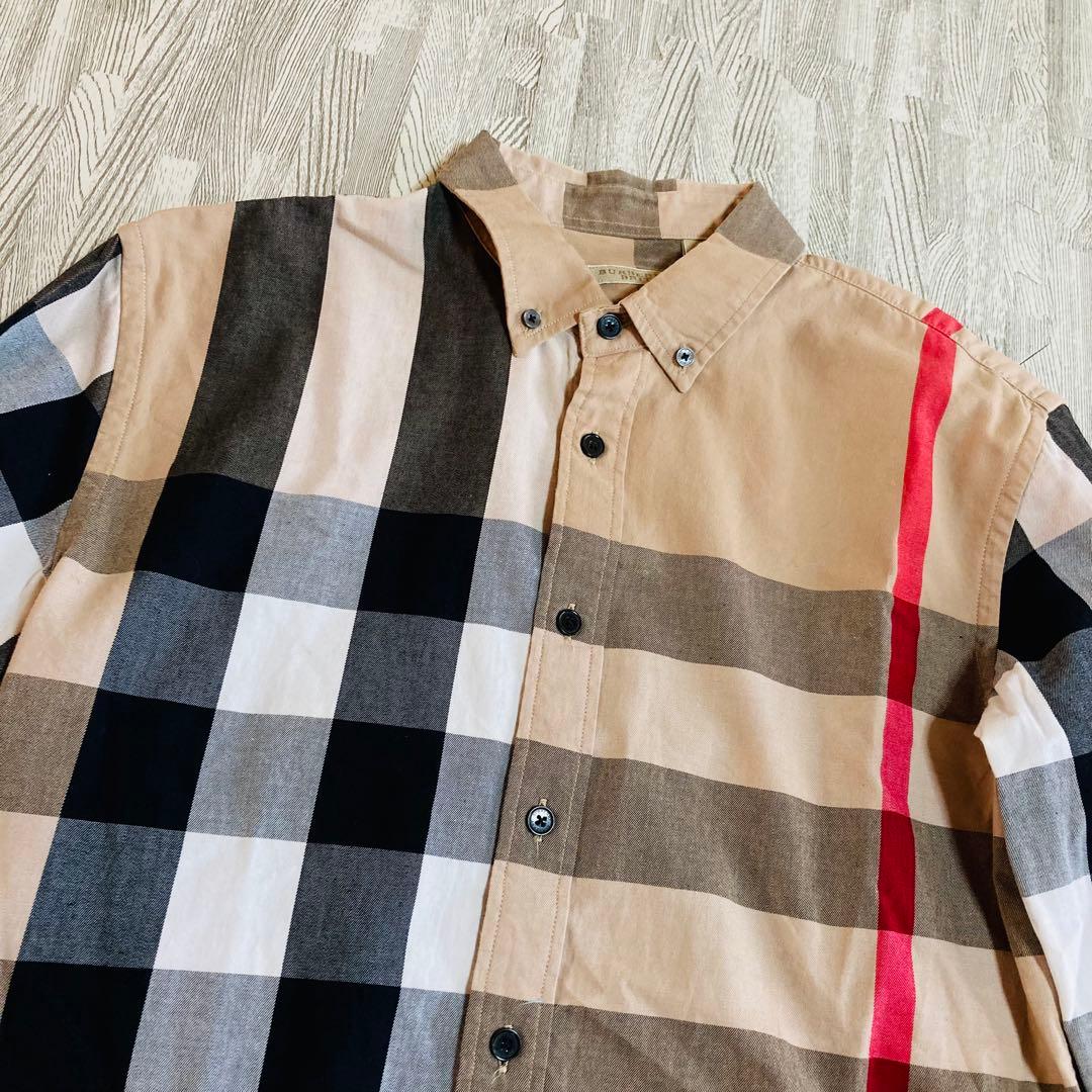 s*I様 BURBERRY BRIT 長袖シャツ ノバチェック 総柄 サイズL