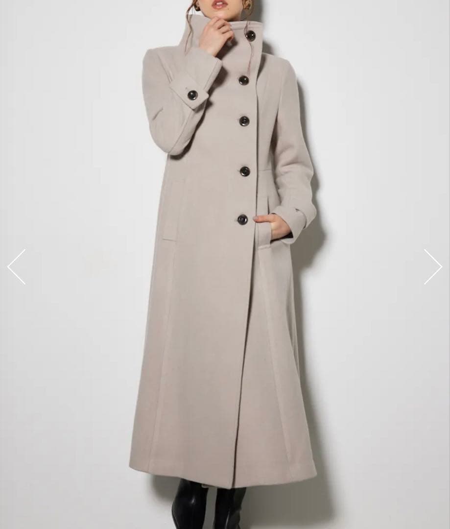 rienda リエンダ オーバーネックシンデレララインコート