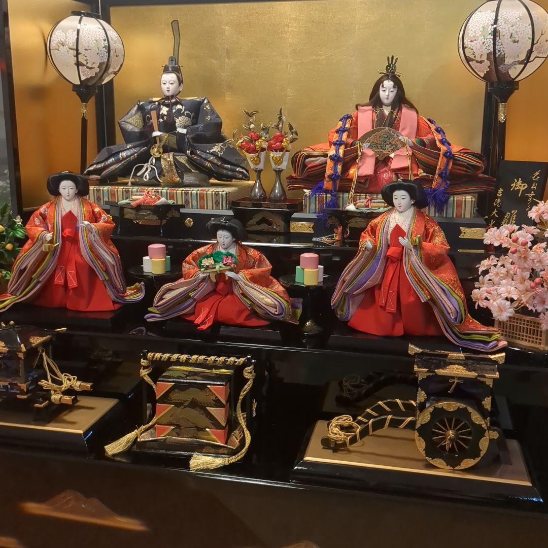 吉徳大光　花井幸子デザインひな祭り 雛人形セット