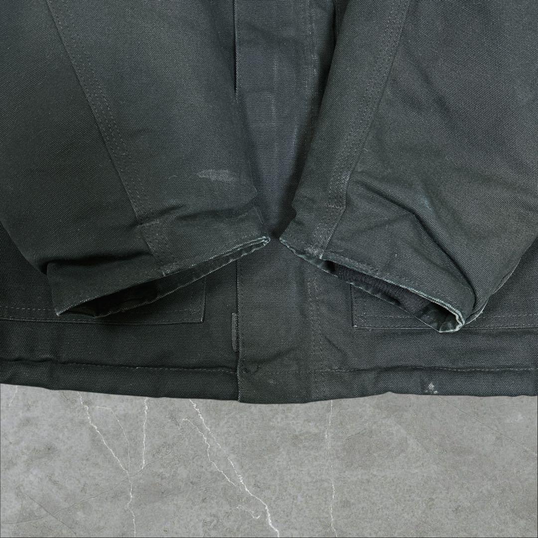 54]カーハート パッチロゴ ダック地 トラディッショナルコートジャケット古着