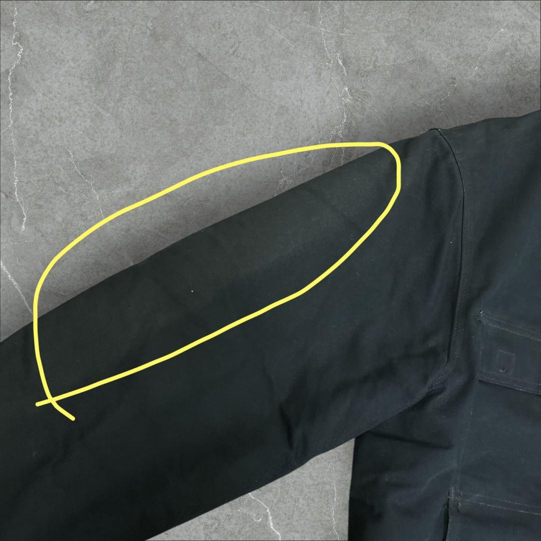 54]カーハート パッチロゴ ダック地 トラディッショナルコートジャケット古着