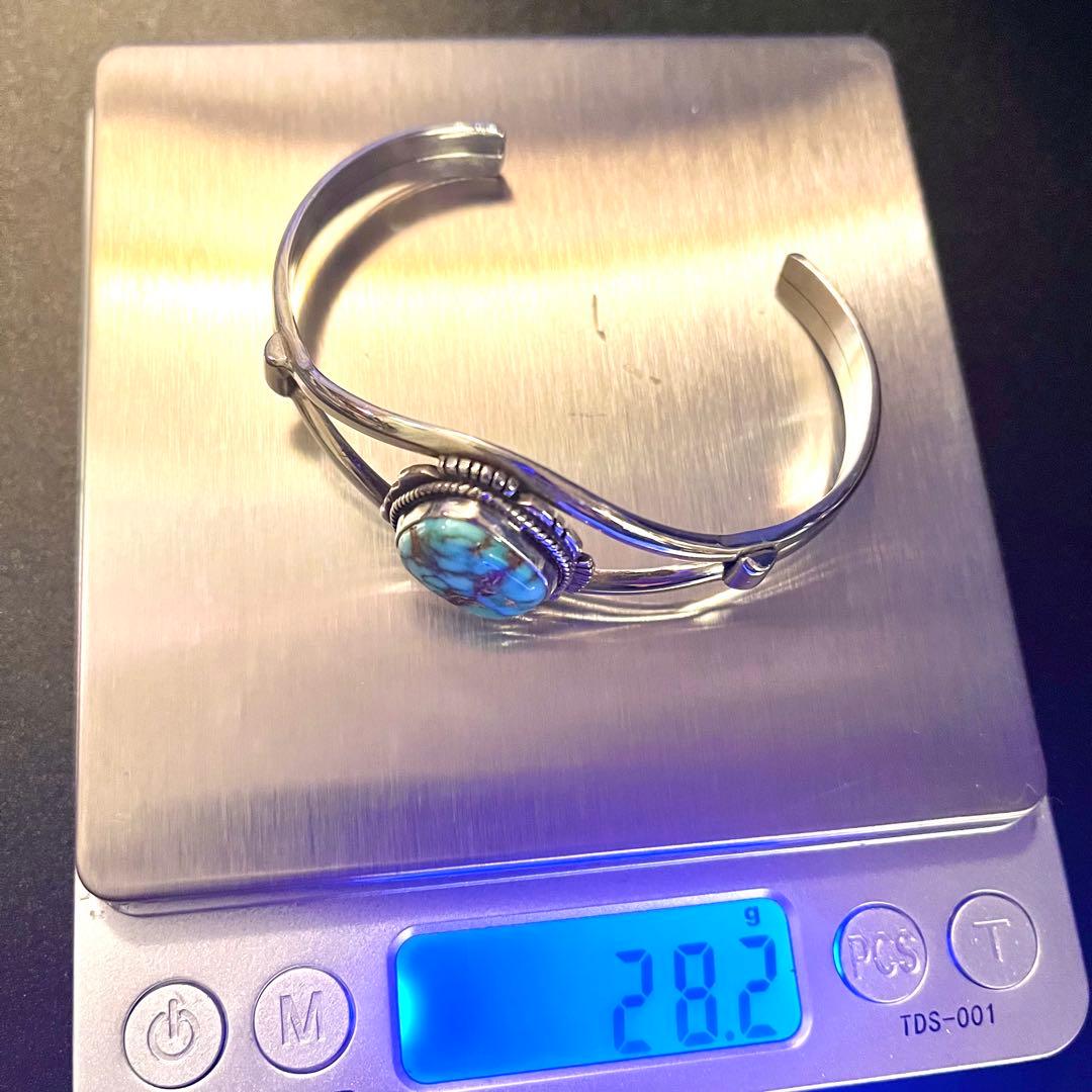 ナバホ キャンデラリア ターコイズ バングル インディアンジュエリー