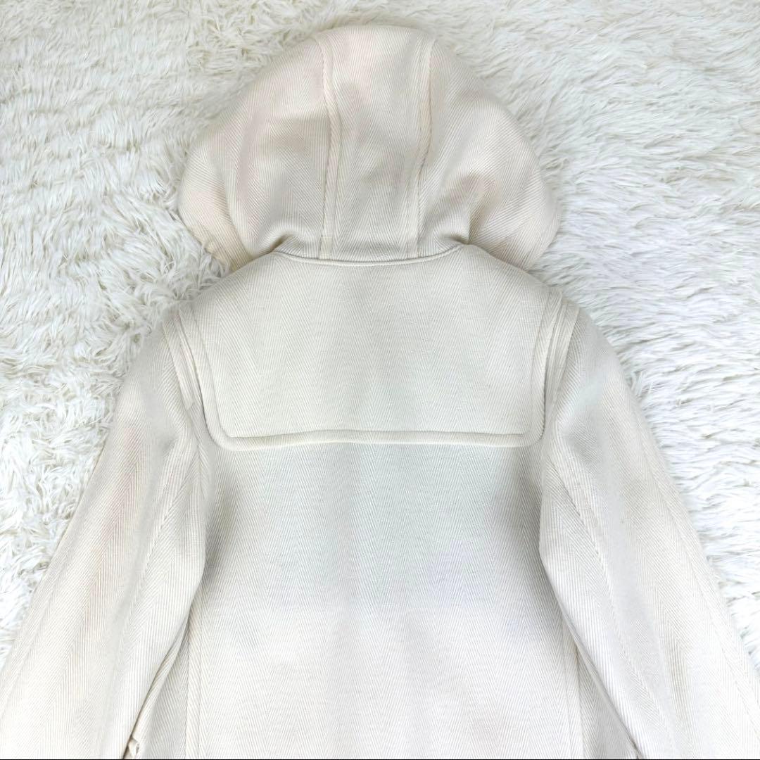 MACKINTOSH　ヘリンボーンダッフルコート　ロング丈　フード付き　チェック