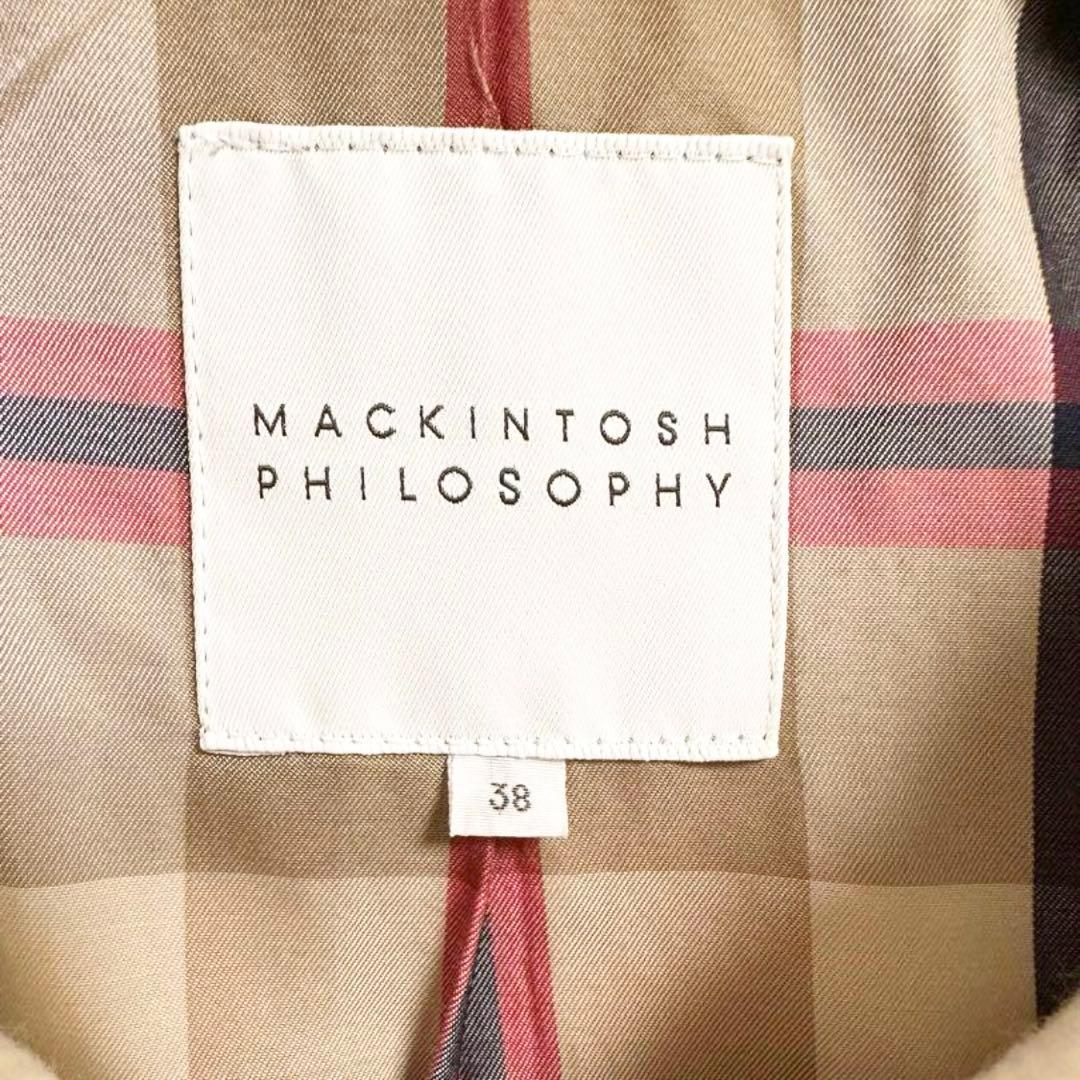 MACKINTOSH　ヘリンボーンダッフルコート　ロング丈　フード付き　チェック
