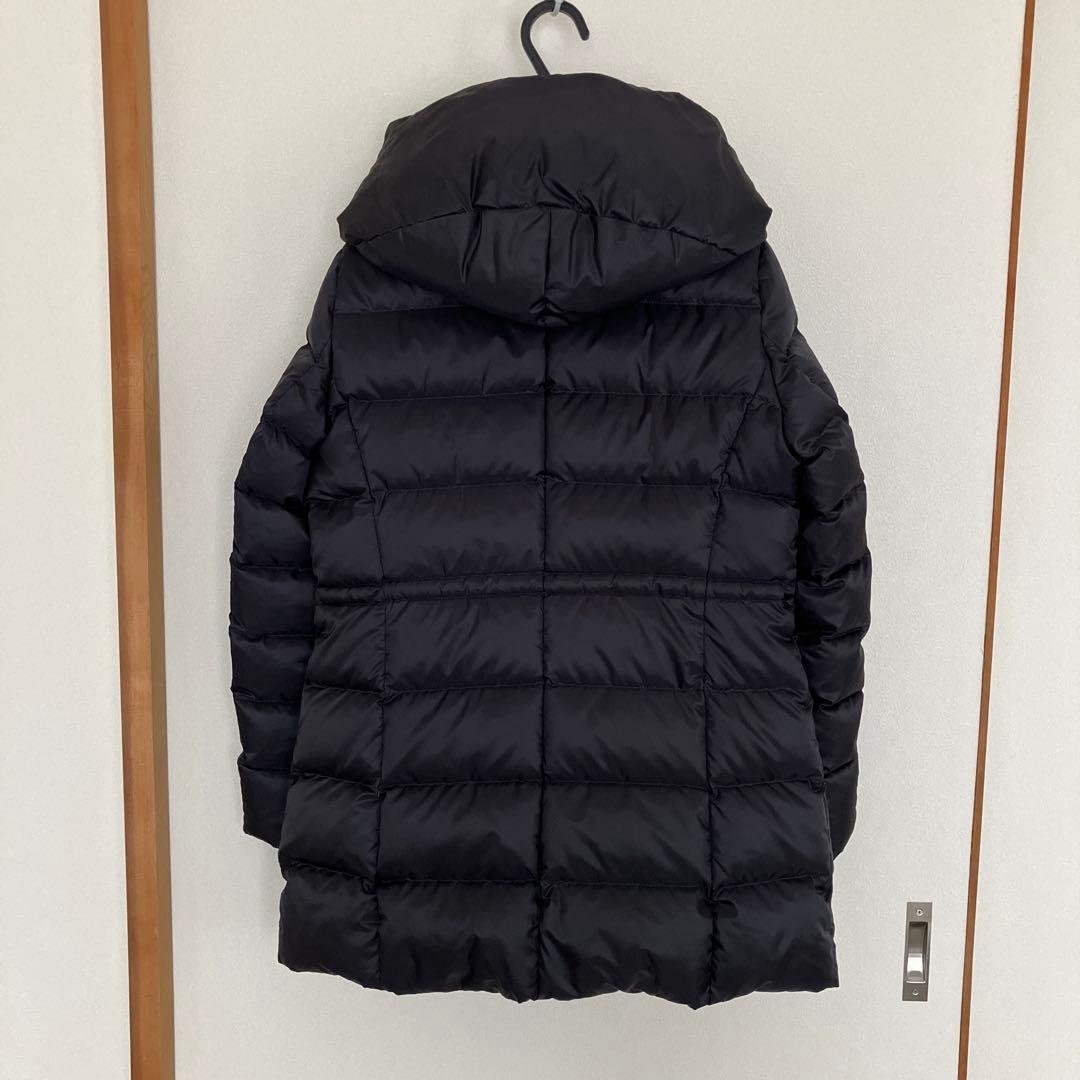 23区 シレータフタ　フード付きダウンジャケット サイズ34 ネイビー