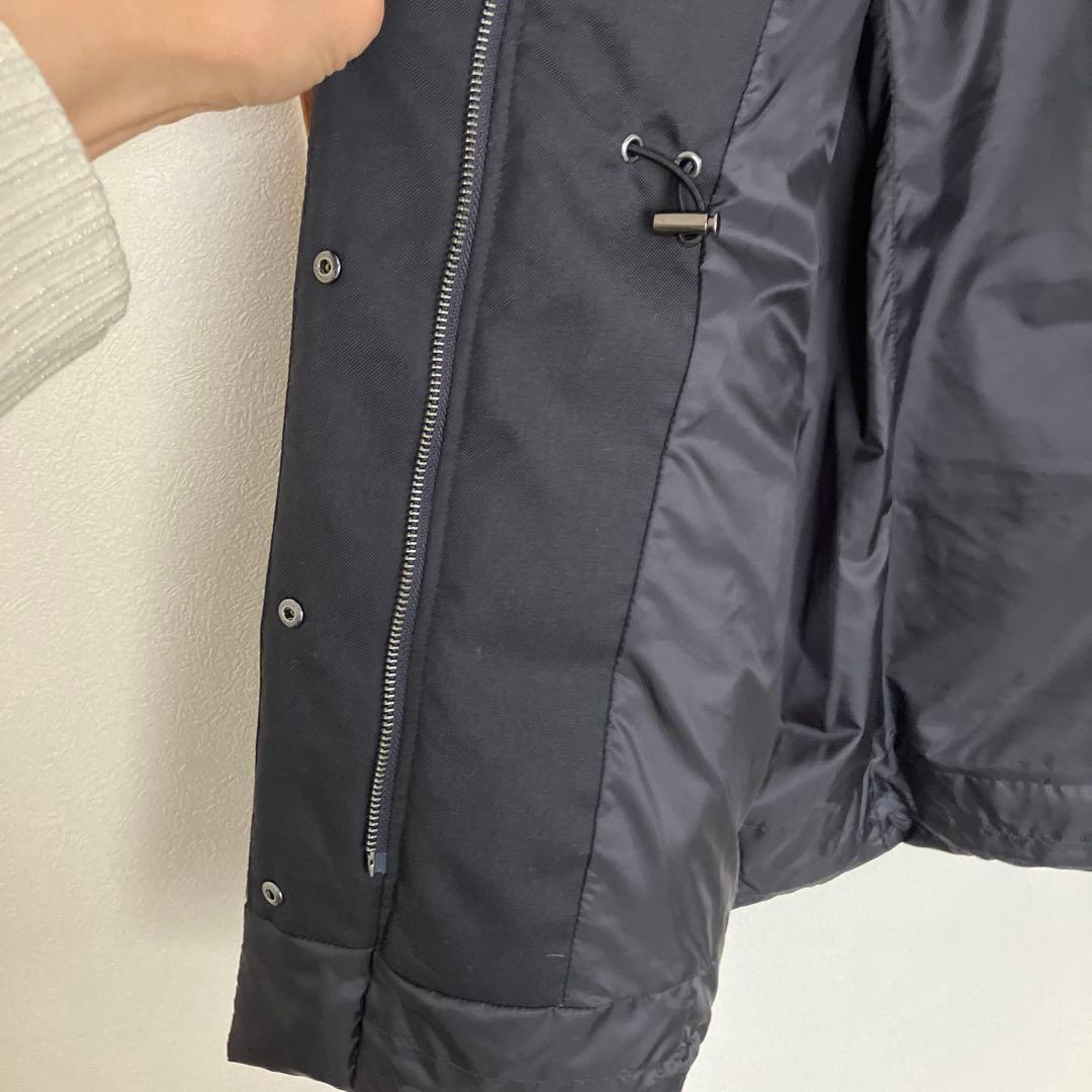 23区 シレータフタ　フード付きダウンジャケット サイズ34 ネイビー