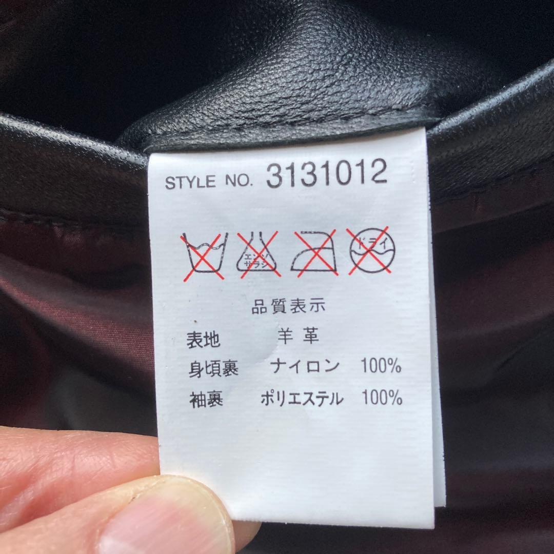 希少・極美品　ショット　羊革　パデッドトラッカージャケット シングルライダース