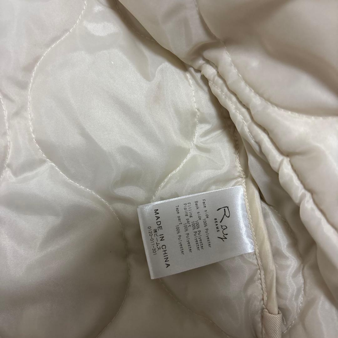 レイビームス　キルティング　2点セットノーカラーブルゾン　コート