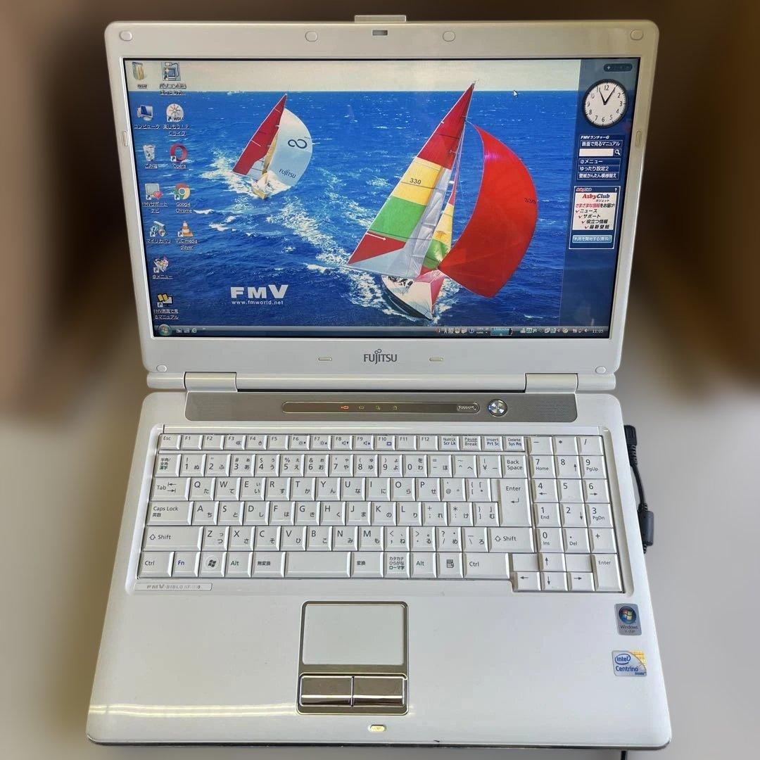 ★格安美品★WindowsVista★富士通15.6型スタイリッシュノートPC★