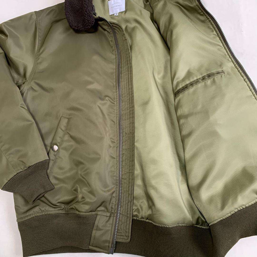 VICTIM ヴィクティム 襟ボア MA-1 ジャケット Mサイズ 日本製