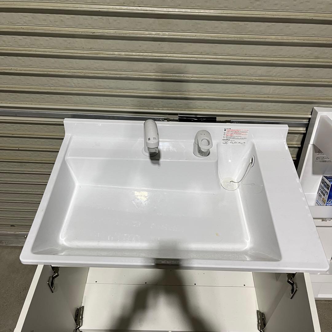 新品購入1ヶ月のみ使用 洗面所 フルセット！キャビネット お湯可