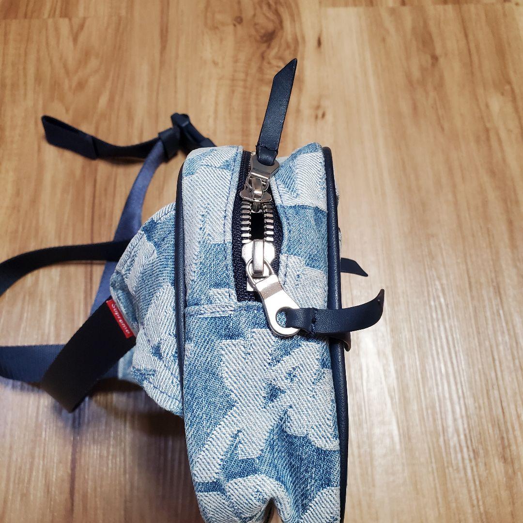 国内正規Supreme デニムウエストバック、ステッカー一枚目付き