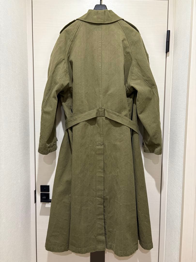 フランス軍　M35 モーターサイクルコート　コットンリネン