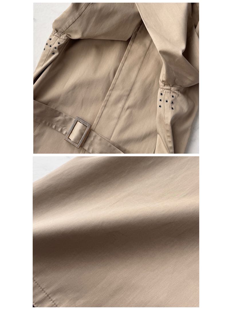 HERMES エルメス フランス製 ステンカラー コート ロング 50 XL相当