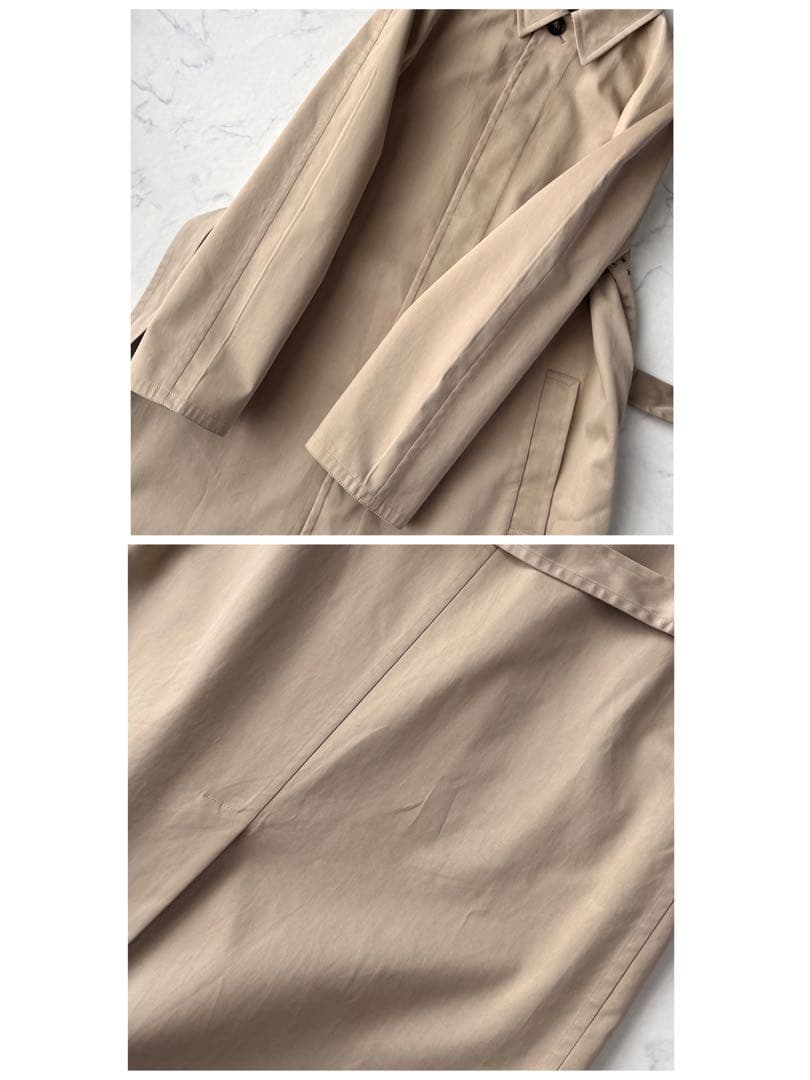 HERMES エルメス フランス製 ステンカラー コート ロング 50 XL相当