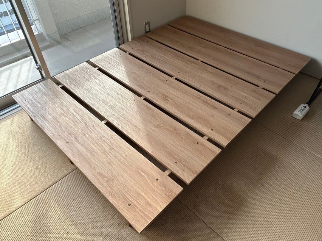 タムラロウヤ セミダブル ベッドフレーム ロータイプ LOWYA