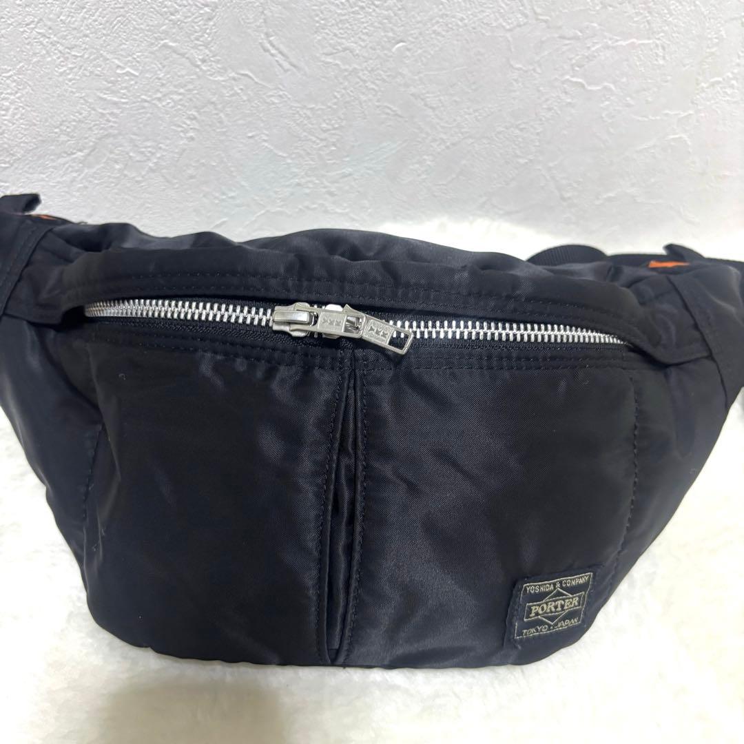 【廃盤 美品】PORTER ポーター タンカー ウエストバッグ ボディバッグ 黒