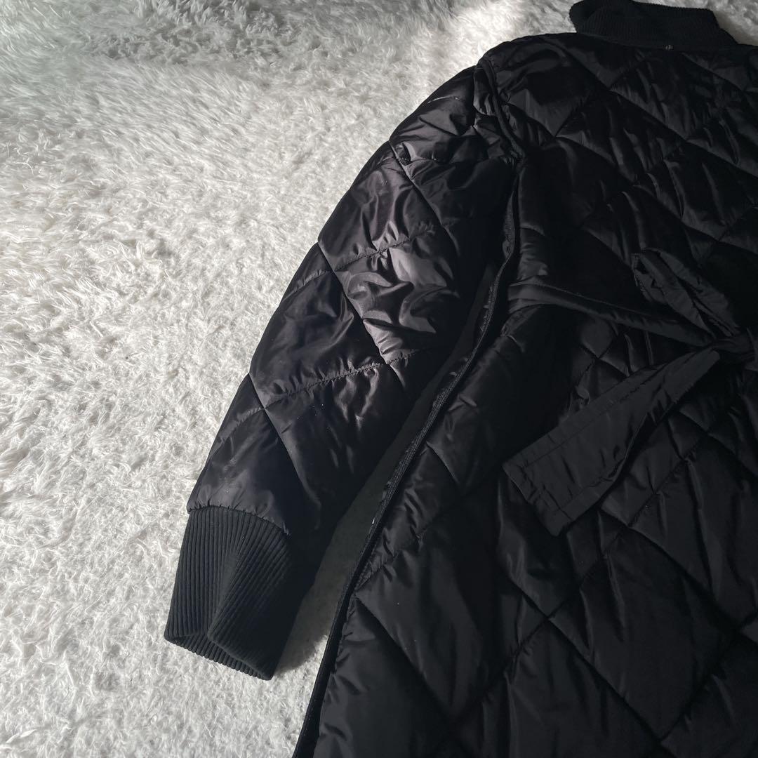 MaxMara SPORTMAX キルティング中綿コート ブラック ベルト42