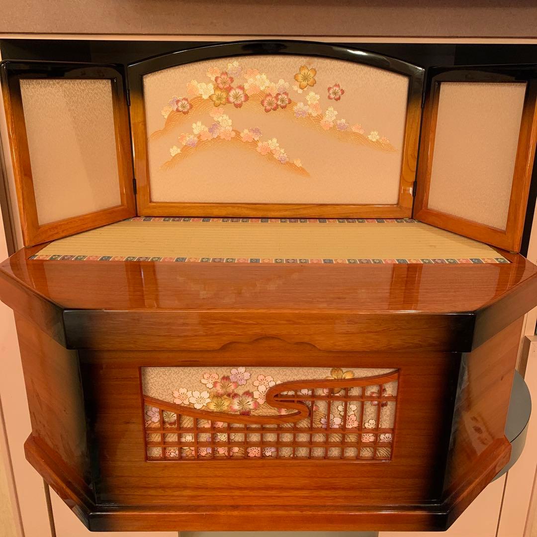 寿慶　ひな飾り　よろこびの春　雛人形　収納　2段　５人飾り