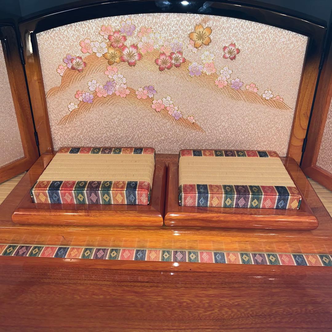 寿慶　ひな飾り　よろこびの春　雛人形　収納　2段　５人飾り