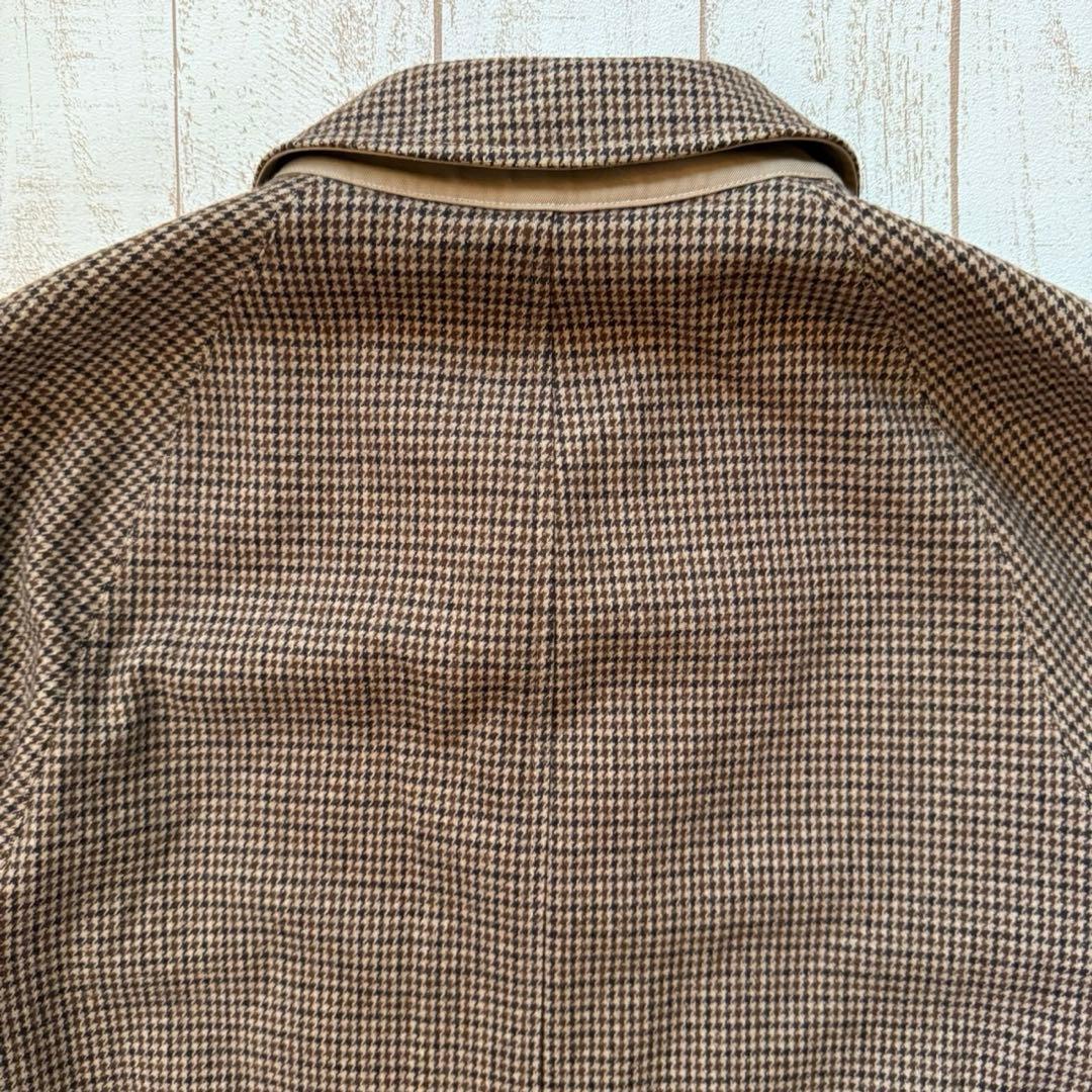 90'sイタリア製【シーラップ】ガンクラブチェック　バルカラーコートリバーシブル