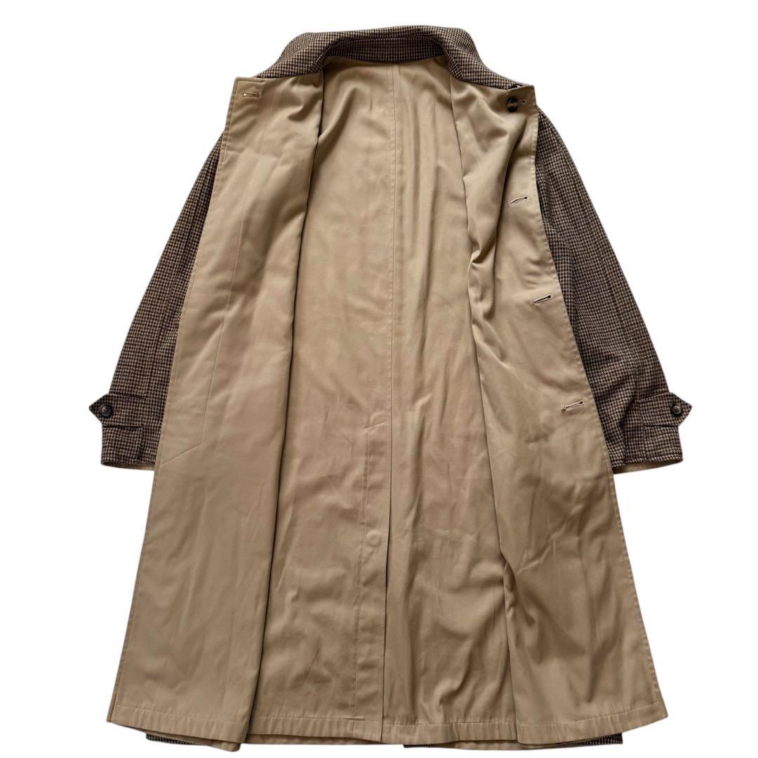 90'sイタリア製【シーラップ】ガンクラブチェック　バルカラーコートリバーシブル