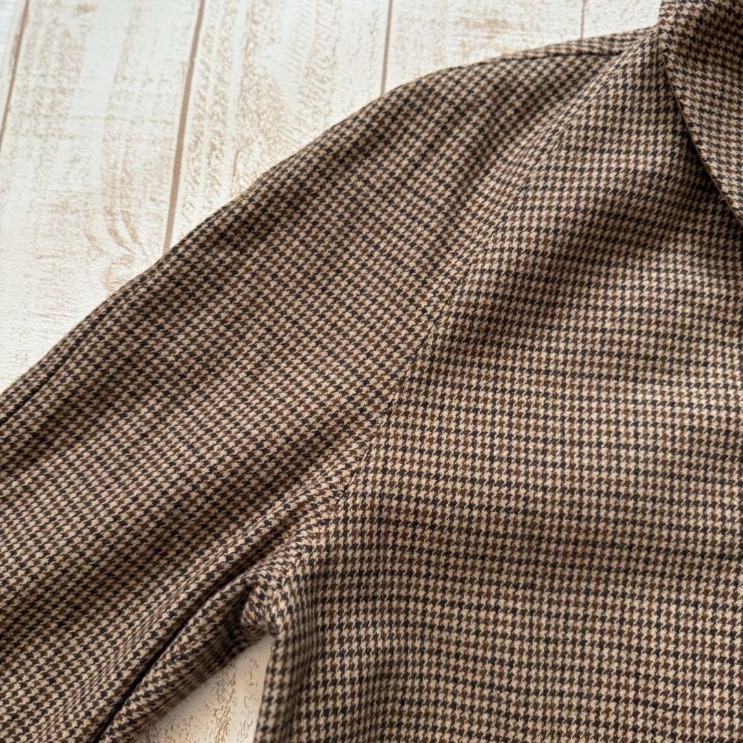 90'sイタリア製【シーラップ】ガンクラブチェック　バルカラーコートリバーシブル