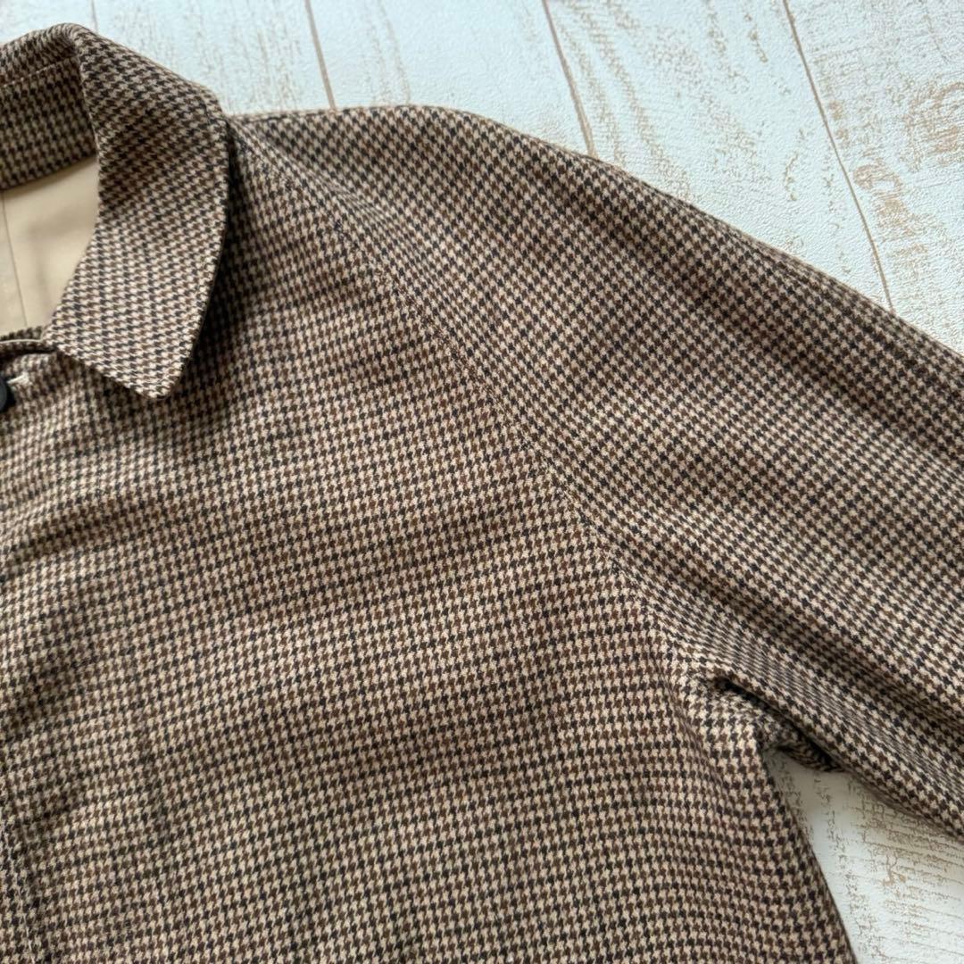 90'sイタリア製【シーラップ】ガンクラブチェック　バルカラーコートリバーシブル