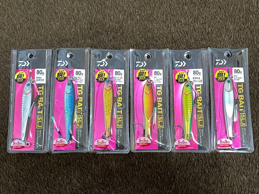 ダイワ TGベイトSLJ 80g人気カラー 6個セット
