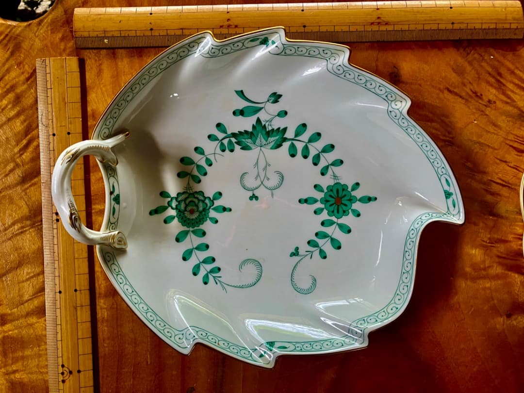 マイセン：インドの華フルーツ、デザート＆菓子皿プレート三種：