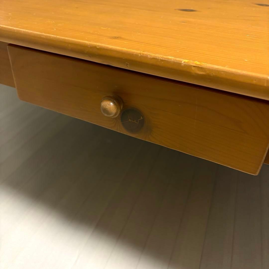 北欧　カントリー　アンティーク　ローテーブル　センターテーブル　天然木　猫脚