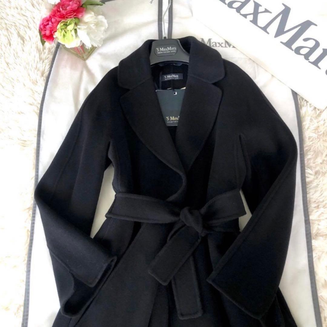 新品タグ付【'S MAX MARA】42ESTURIAクチートアマーノ　ブラック