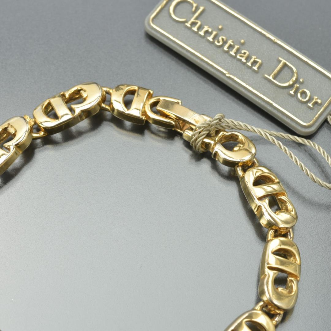 美品 クリスチャンディオール ブレスレット ゴールド ケース付き CDロゴ
