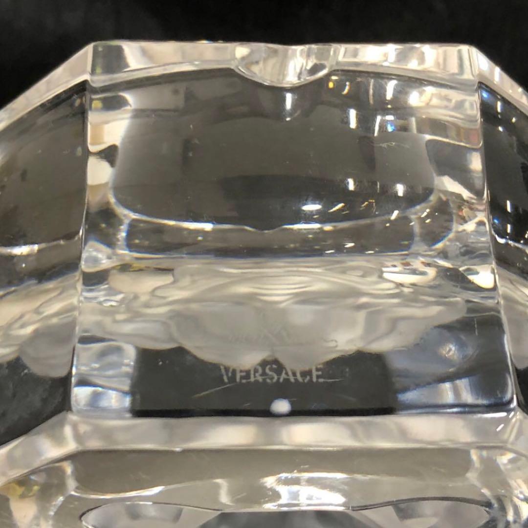 VERSACE ヴェルサーチ　メデューサ　ガラス灰皿　アッシュトレイ