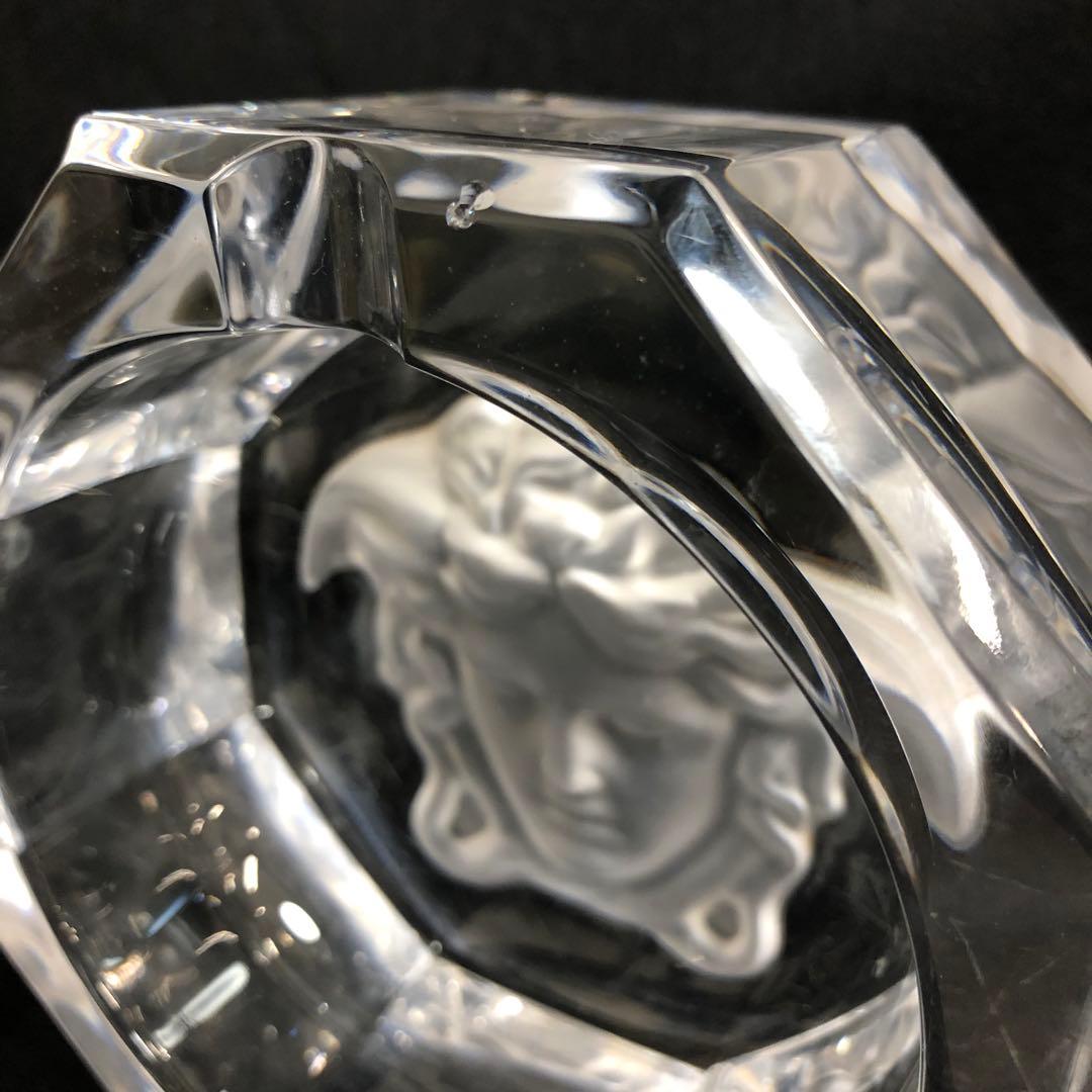 VERSACE ヴェルサーチ　メデューサ　ガラス灰皿　アッシュトレイ