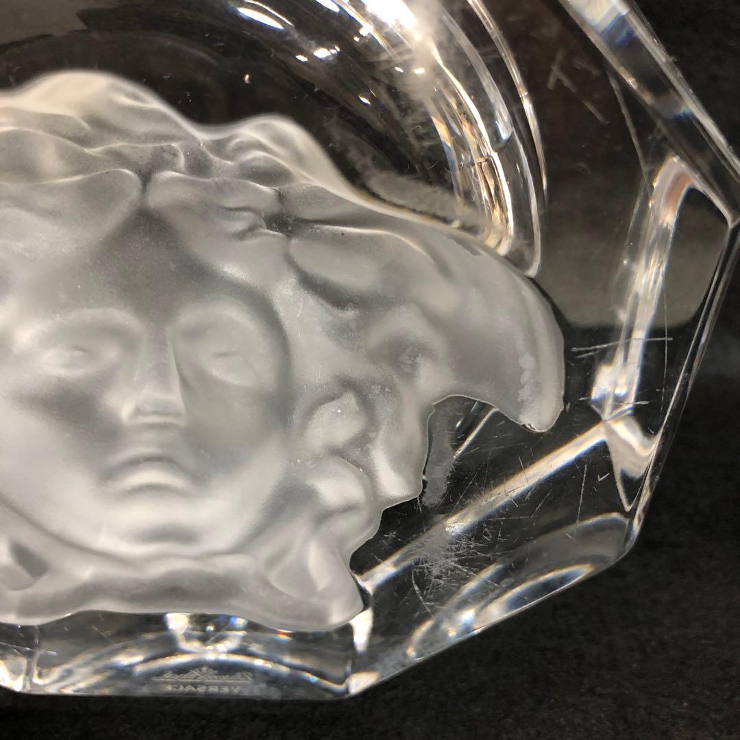 VERSACE ヴェルサーチ　メデューサ　ガラス灰皿　アッシュトレイ