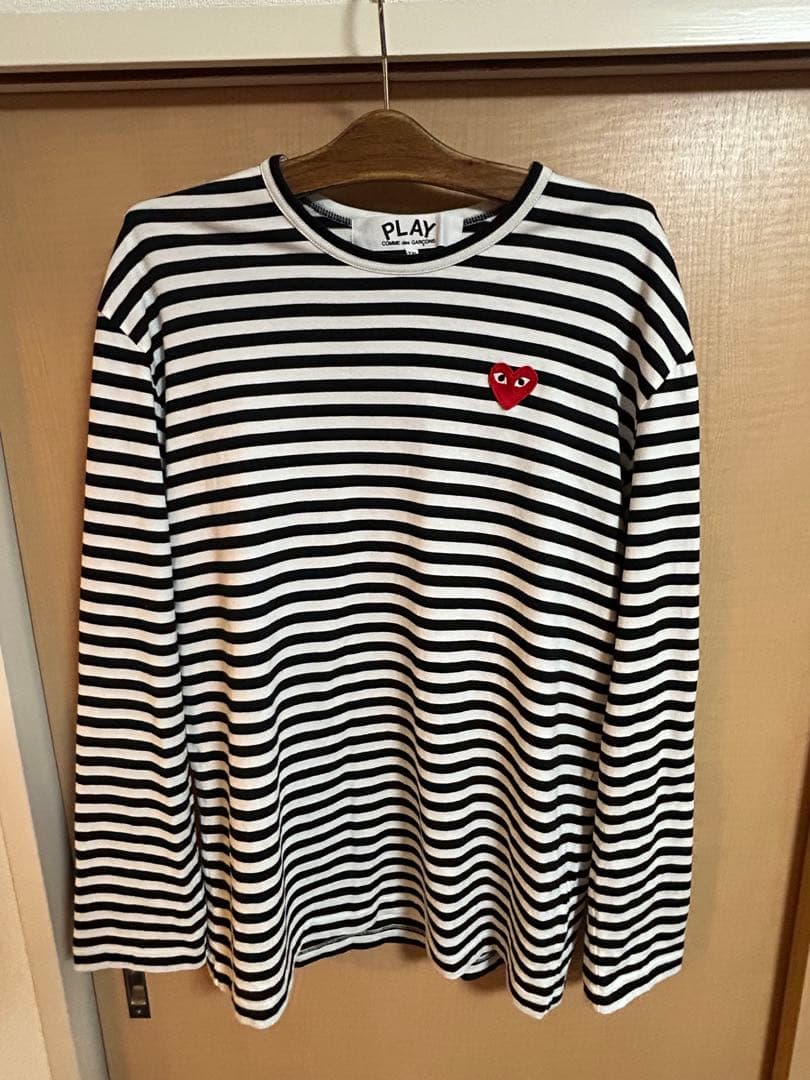 PLAY コムデギャルソン ストライプ 長袖カットソー XXL