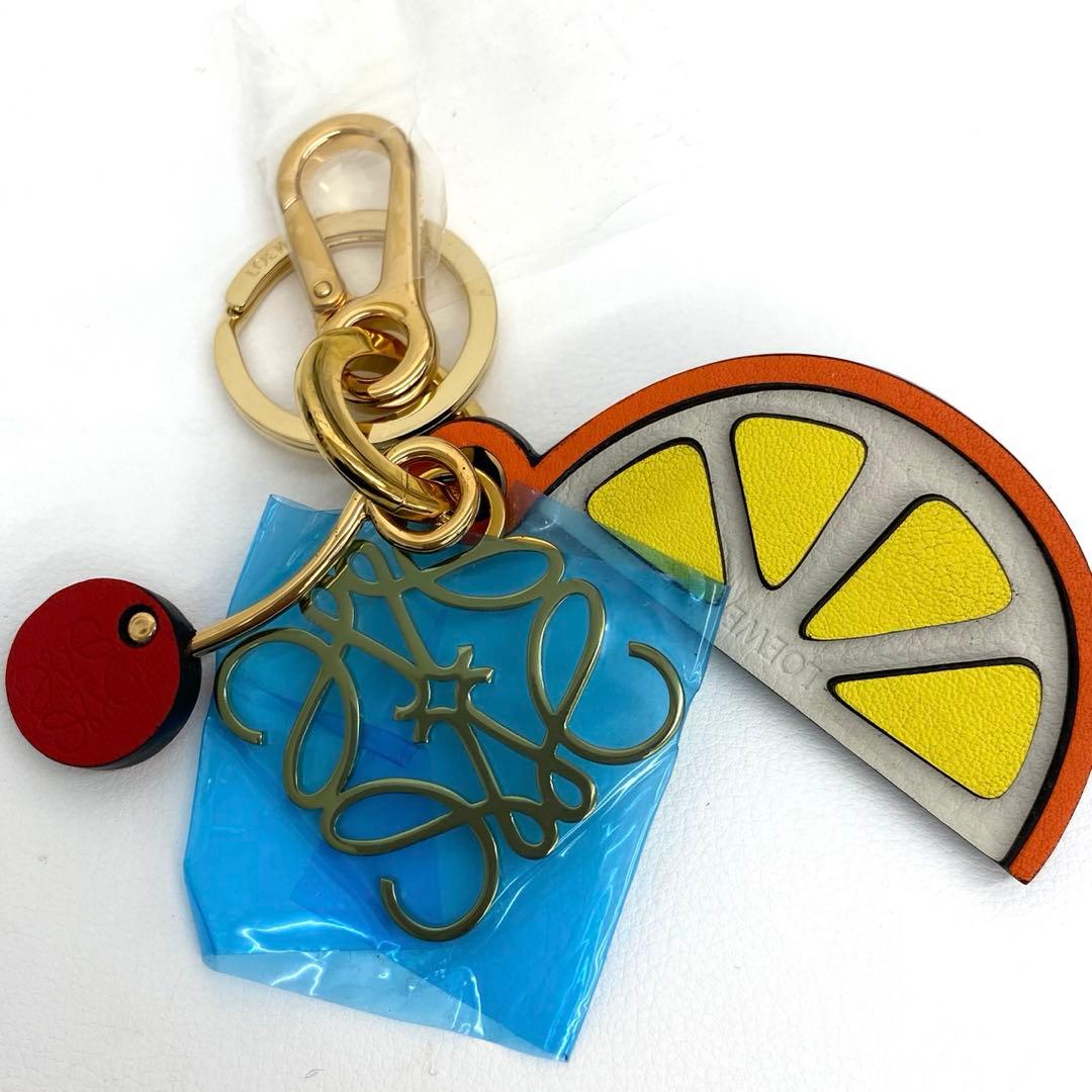 LOEWE ロエベ チャーム キーリング アナグラム オレンジ 未使用品