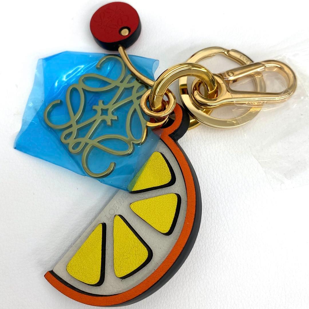 LOEWE ロエベ チャーム キーリング アナグラム オレンジ 未使用品