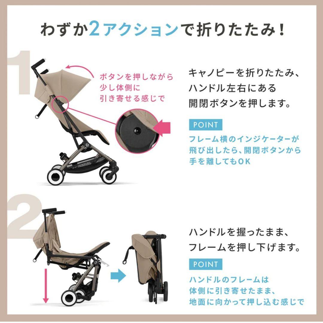 【2024年モデル】サイベックス　リベル　ベビーカー　正規品　キャンバスホワイト