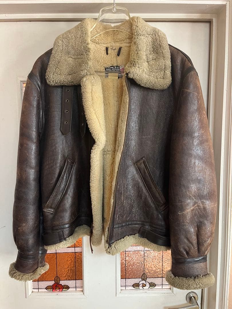 USA製　Schott 42 ムートン フライトジャケット B-3 B3